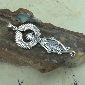 Regal Phoenix Sterling Silver Pendant TPD2914